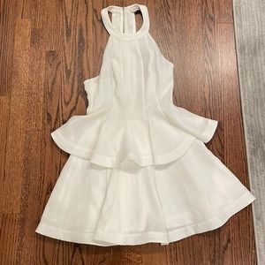 Short white dress perfect for bridal shower or rehearsal dinner!!!